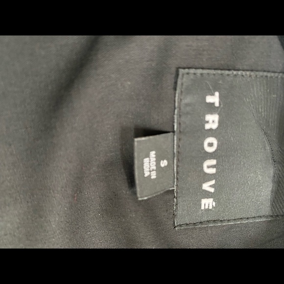 NWOT Cropped Leather Jacket By Trouve From Nordstrom - Picture 4 of 6
